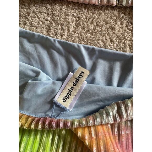 Dippin Daisy’s swimwear velvet tie dye knotted triangle bikini size 2x - Picture 6 of 10